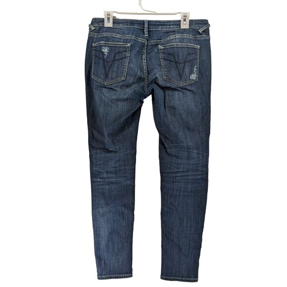 Vigoss The Chelsea Skinny Jeans Size 29 Distressed Mid Rise Rips Denim Slim Fit - Picture 2 of 12